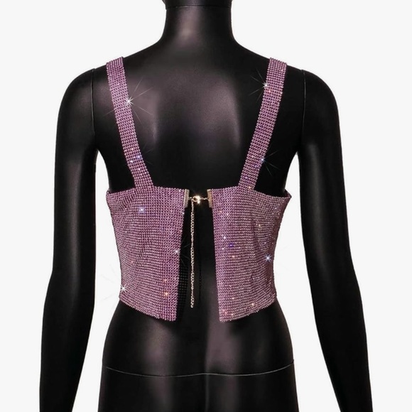 Sparkly Crystal Rhinestone Top - Picture 3 of 8